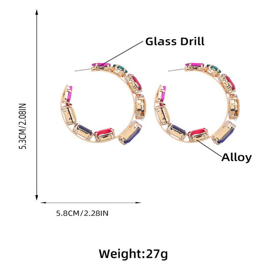 Alloy earrings 2022-5-23-108